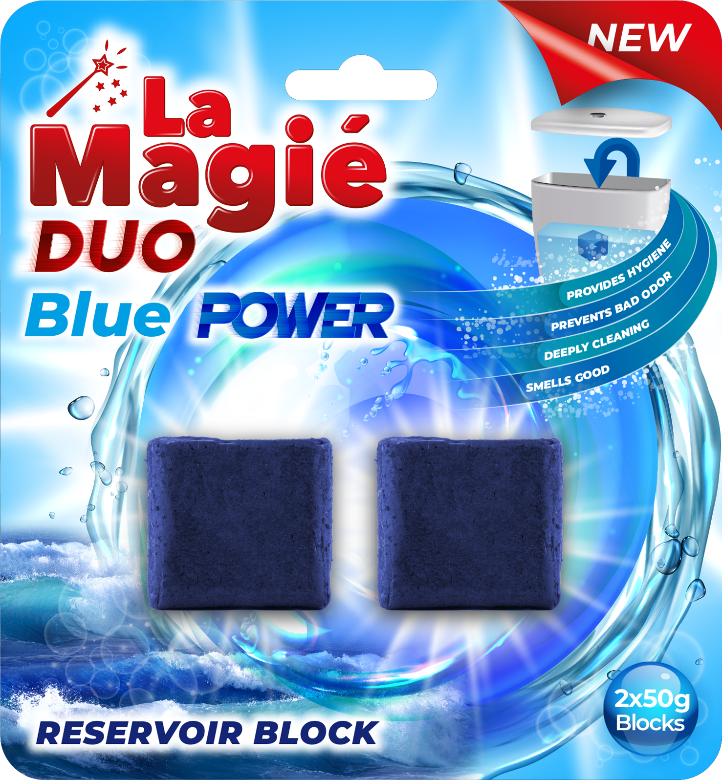 LA MAGIE BLUE POWER 2X50 G RESERVOIR BLOCK